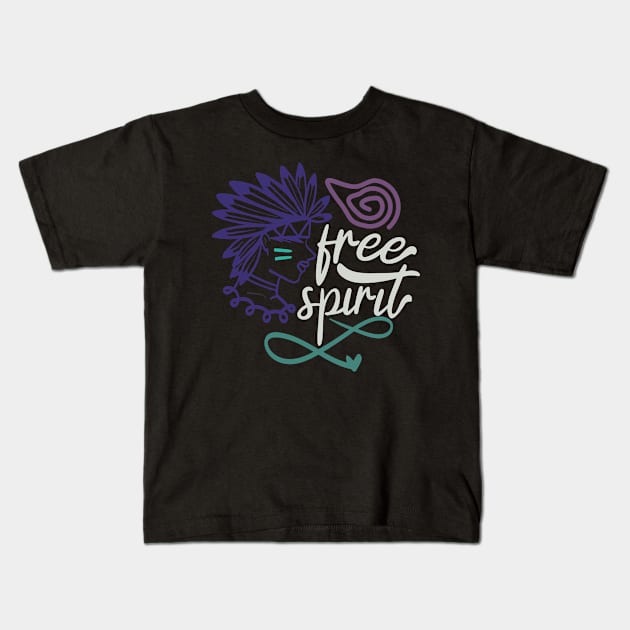 Free Spirit Kids T-Shirt by Fox1999